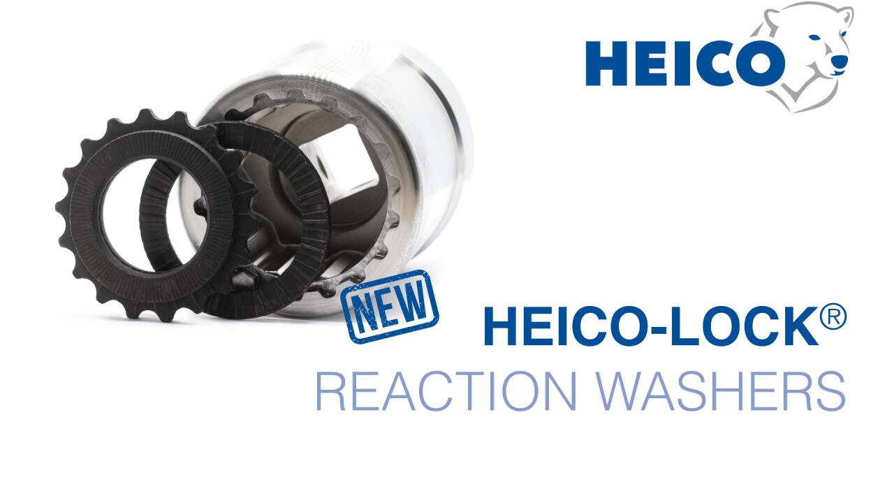 HEICO-LOCK® Reaction Washers - Tighten large bolted joints without reaction arms and secure against self-loosening