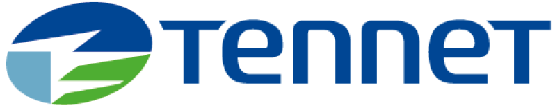 Tennet logo with a blue and green circle graphic on the left and the word tennet in bold blue letters on the right.